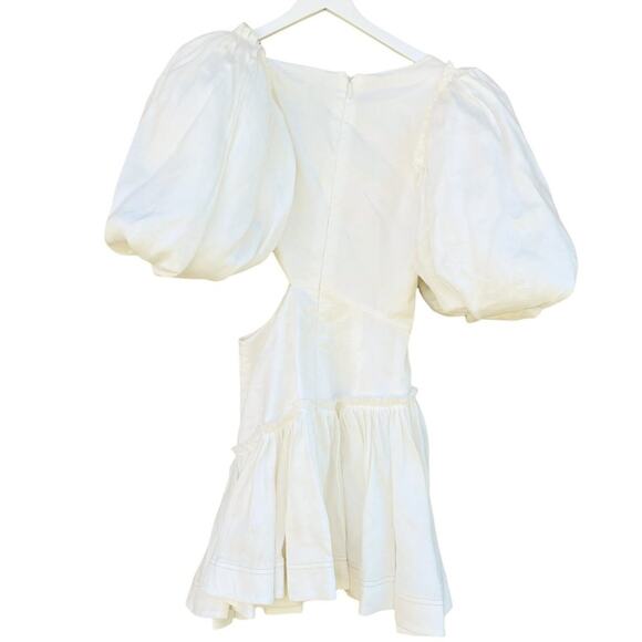 AJE Chateau Mini Dress Ivory - Picture 7 of 10